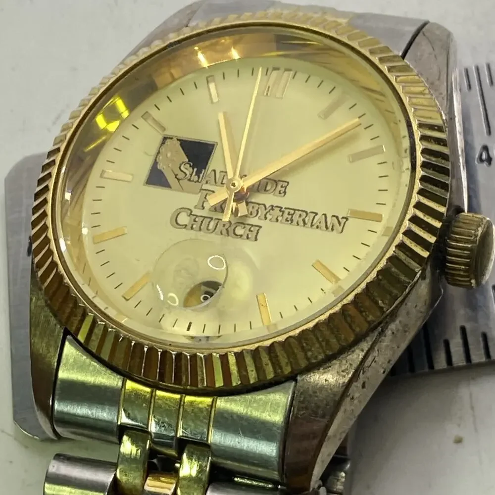 Shadyside Presbyterian Church Vintage Mens Watch Works New Battery